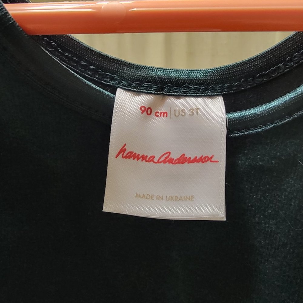 Hanna Andersson Velour Skater Dress 3T